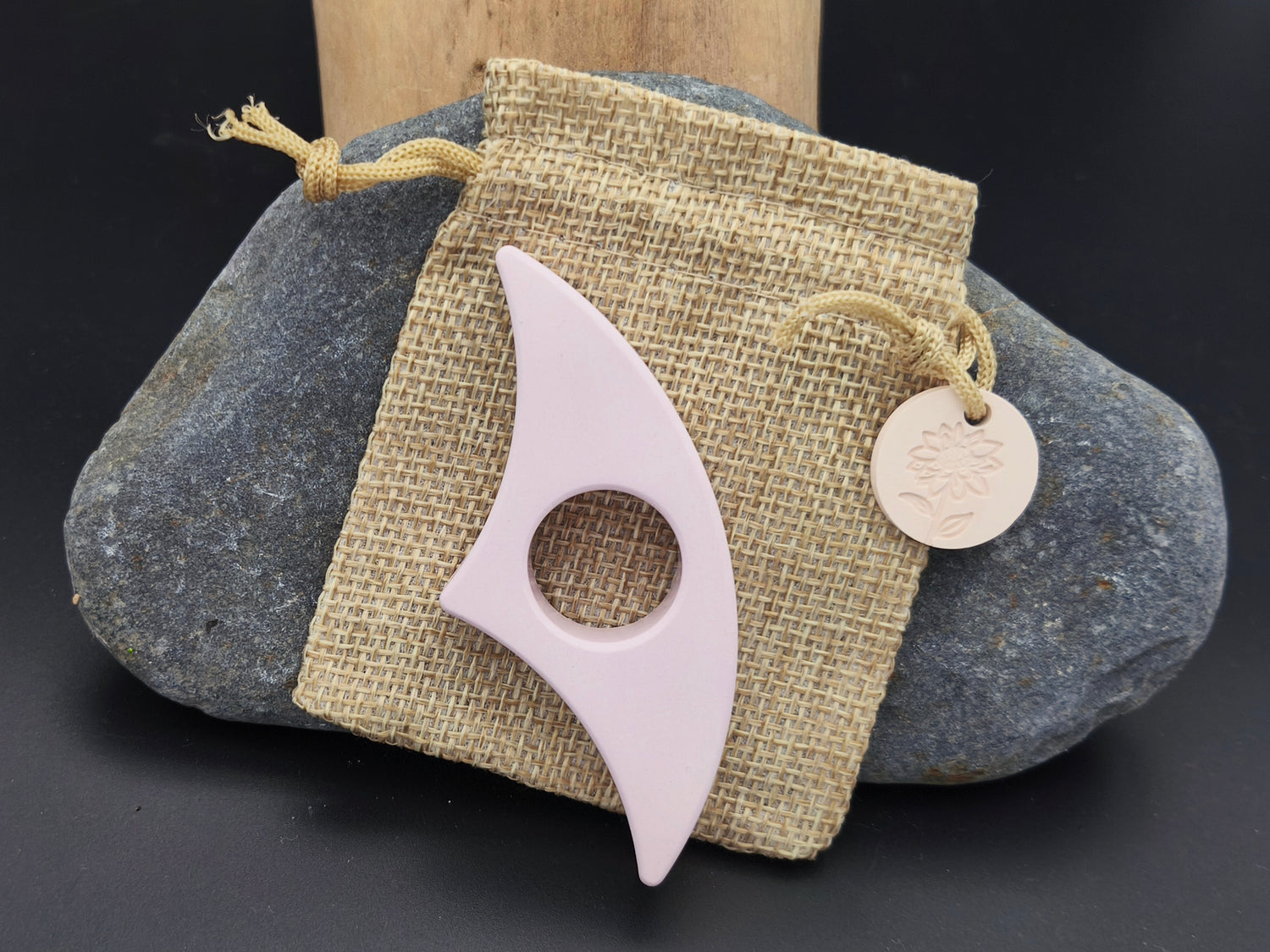 bague de lecture rose pastel fait main en Raysin 200