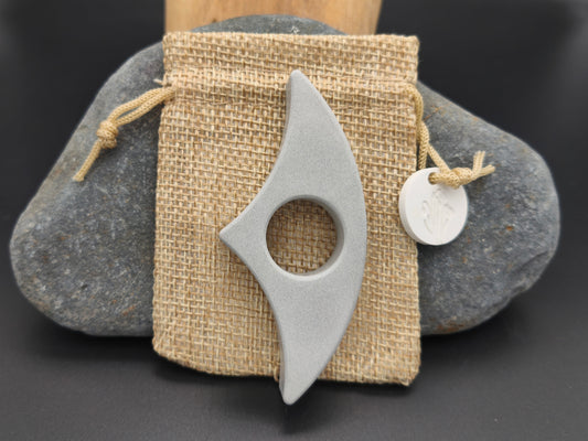 Bague de lecture artisanale gamme Classique gris pastel – fait main en Gironde en Raysin 200